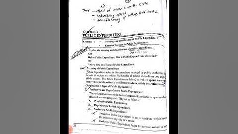 Eco / sybcom/ chp : types of public expenditure , cuases of public exp./module 3