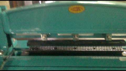 Spiral punching machine