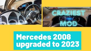 Insane 2023 upgrade to Mercedes Benz  w204 Digital Cluster Mod