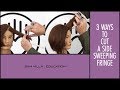 3 Ways to cut a side sweeping fringe