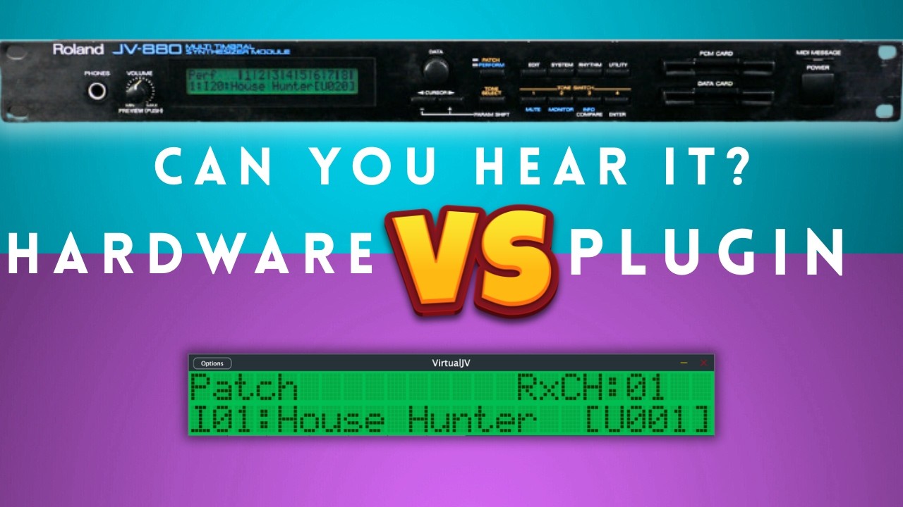 Roland JV-880 против Virtual JV – слышите ли вы разницу?