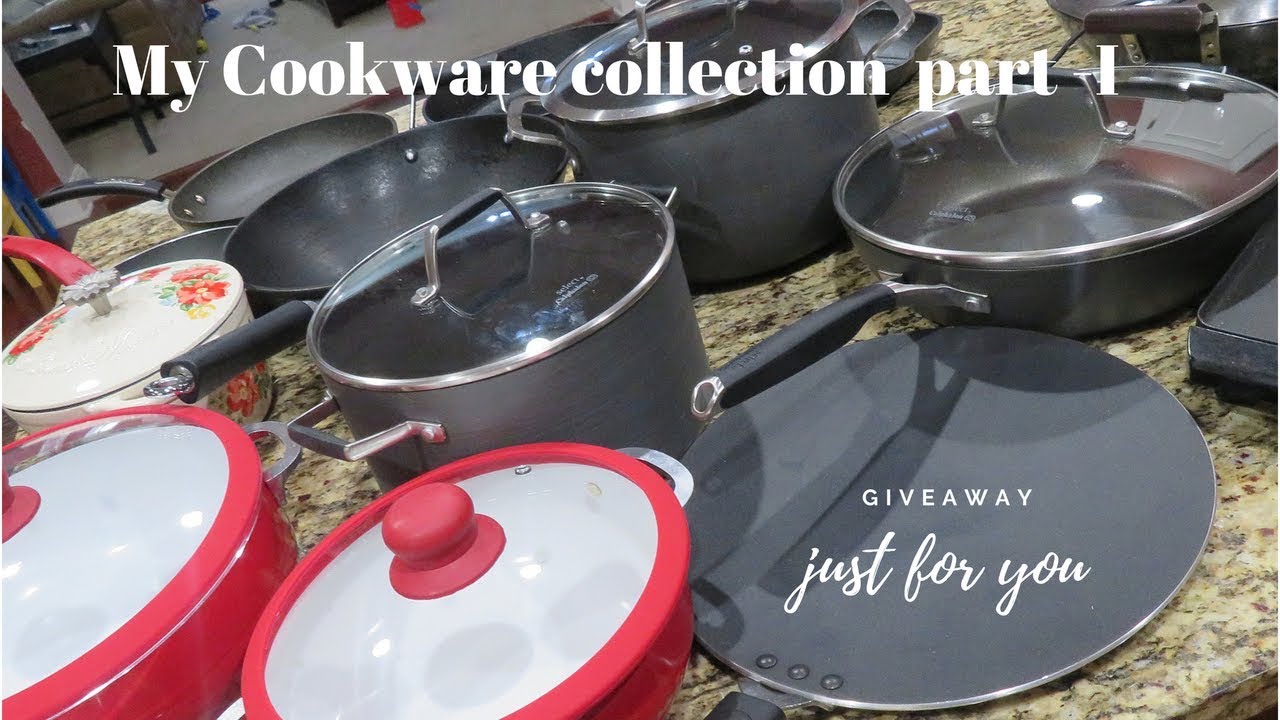 My cookware collections Part -1 || INFO about GIVEAWAY - YouTube