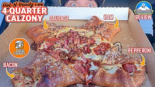 Little Caesars® 4-Quarter Calzony Review! 🏈🍕 | BEST Calzony Ever? |  theendorsement