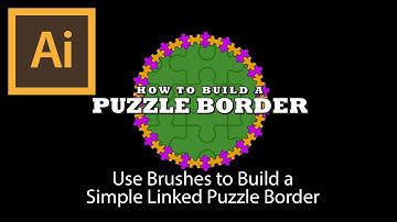 Use Pattern Brush to Build a Simple Puzzle Border | Adobe Illustrator