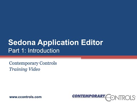 Sedona Application Editor Part 1: Introduction to SAE