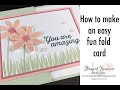 Simple Fun Fold Featuring Stampin' Up!'s In Bloom Stamp Set