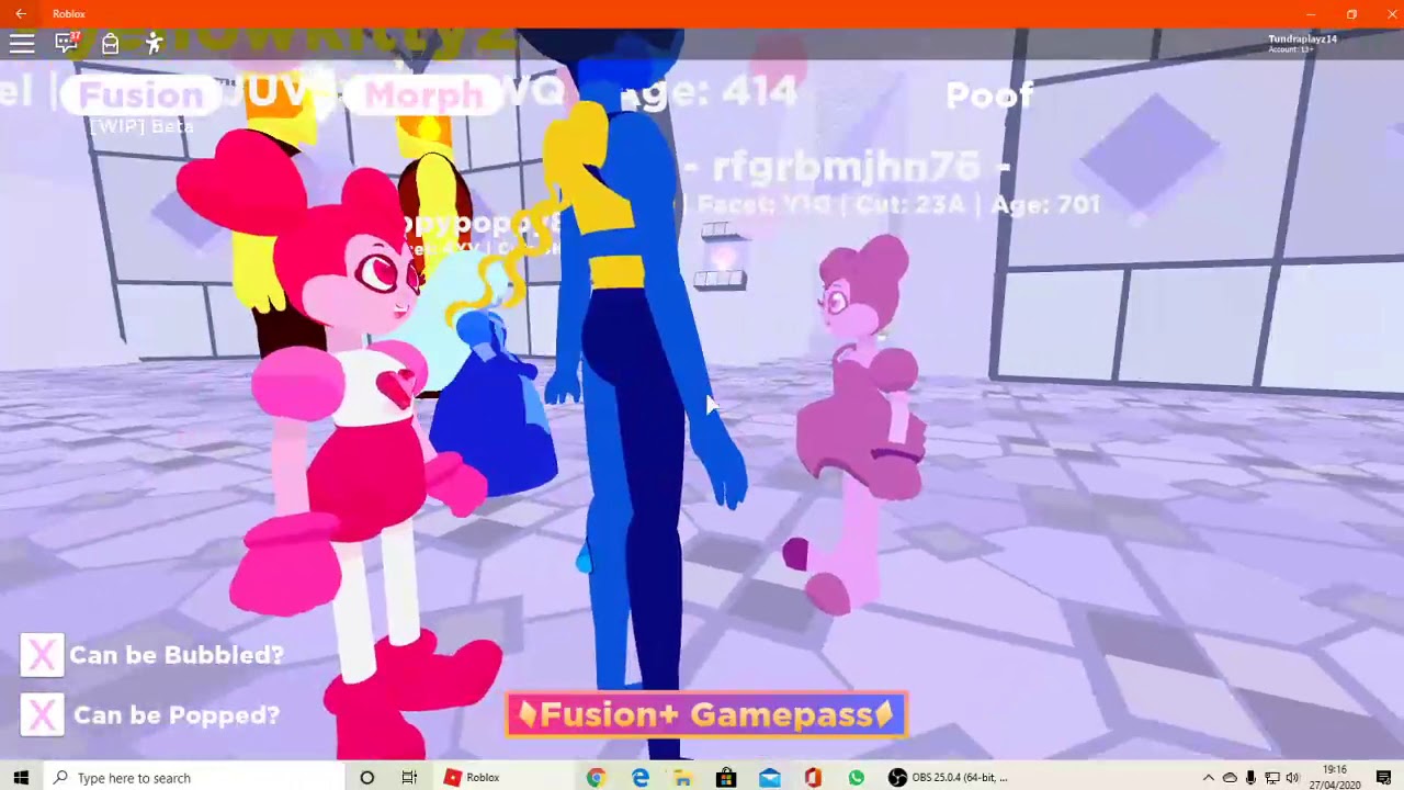 Steven Universe 3d Rp Fusion Roblox With Arcticwolf 966 - roblox steven universe 3d roleplay how to fuse