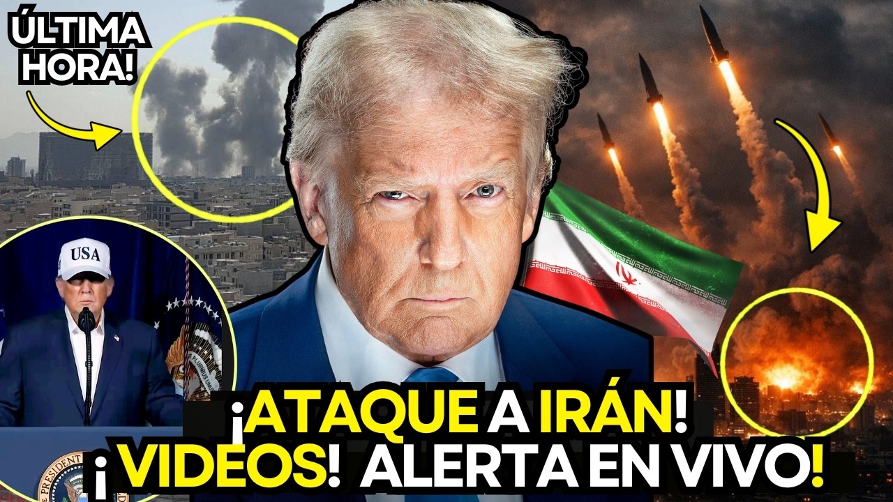 IRAN Bajo ATAQUE! TRUMP REVELA! EEUU e ISRAEL ESCALAN CONFLICTO! EN VIVO! SE ACABO el TIEMPO!