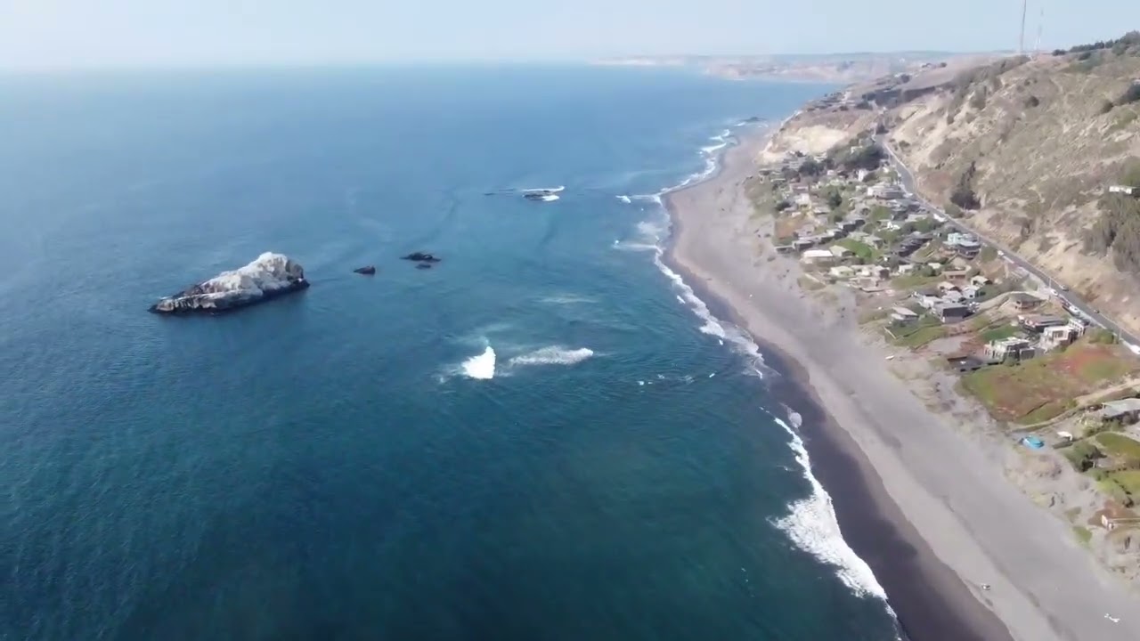 Playa Matanza 6 región, Región del Libertador General Bernardo O'Higgins Chile Dron DJI Mavic Mini 2