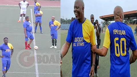 Funny Match! Dribble, Goals. Yinka Quadri, Dele Odule,Malaika,Other Yoruba Actors Play Against Obasa