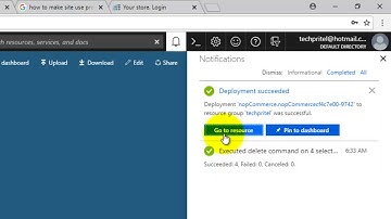 How to install or create new nopCommerce Shopping website on Microsoft Azure