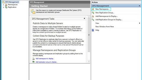 Configure DFS in Window Server 2012 R2
