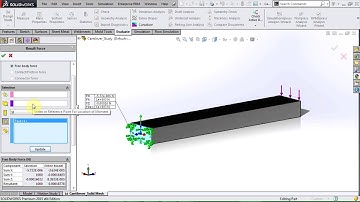 SOLIDWORKS Simulation - Evaluating the Resultant Moment Using a Solid Mesh