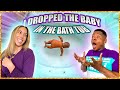 DROPPED THE BABY IN THE BATH TUB FOR MY HUSBAND&#39;S REACTION 😱