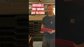 Did you know that the #trd air filters are able to be cleaned and reused?! #toyota #tundra #turbo