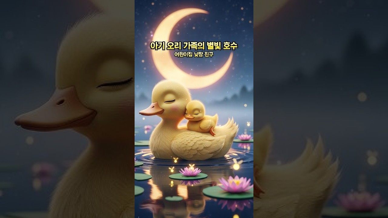 [2시간] 부드러운 오르골 자장가 🦆 아기 오리 가족의 별빛 호수 ✨ 어린이집 낮잠 시간 필수 음악