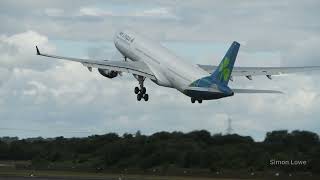 Aer Lingus Airbus A330 Takeoff Manchester