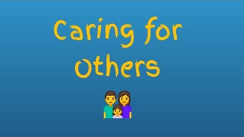 Caring for Others Class 2 EVS