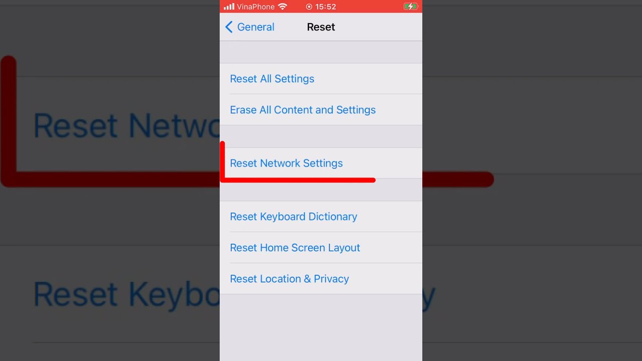 Forget all Wi-Fi Network on iPhone