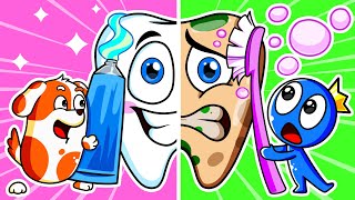 HOO DOO DAILY LIFE | Keep your Amazing Smile, BLUE! Secrets of Strong Teeth?! | Hoo Doo Animation