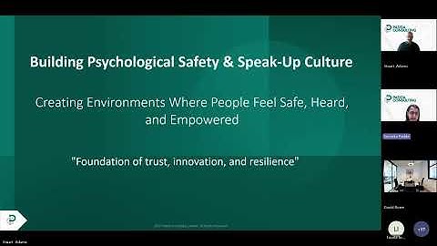 Building Cultures that Protect and Perform