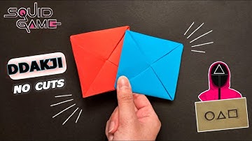 Ddakji Tutorial: How To Make Origami Squid Game Ddakji