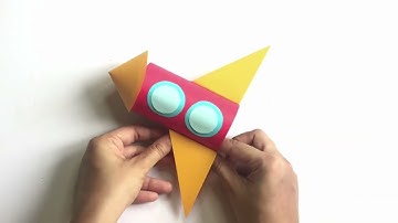 How to Make a Paper Rocket - Toilet Paper Roll Craft