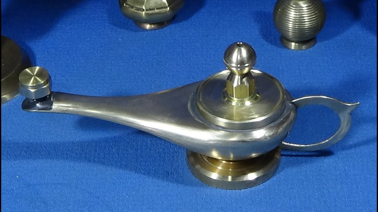 How I made A Working Model Aladdin Genie Brass Oil Lamp. 