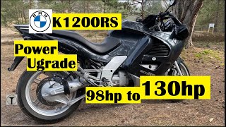 BMW K1200RS Power upgrade, going from 98hp to 130hp