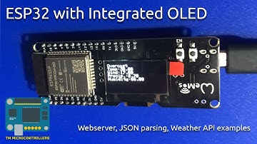 ESP32 with Integrated OLED Screen, JSON Parsing, Weather Monitor App