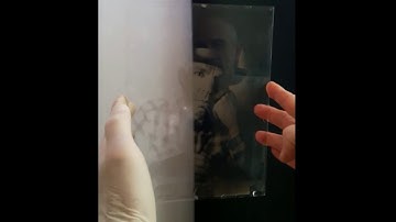 Negativ on collodion glass