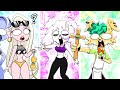 Rocky rakoons scared of hot girls  funny animation meme mega mix comp shorts tiktok trending