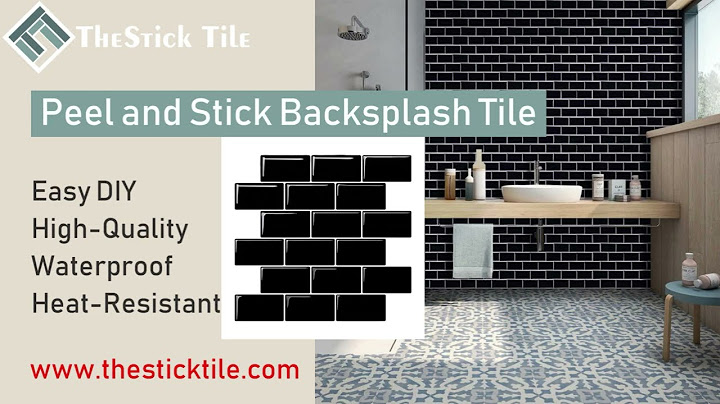 Black and white peel and stick tiles