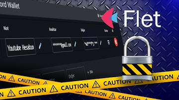 Python Şifre Yöneticisi Uygulaması, Flet, Flutter, Cryptography, Fernet