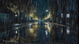 Heavy Rain and Nature Sounds for Sleeping, Stress Relief, Relaxing Ambient