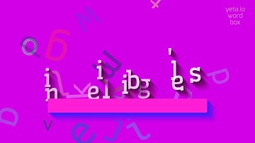 How to say "ineligible