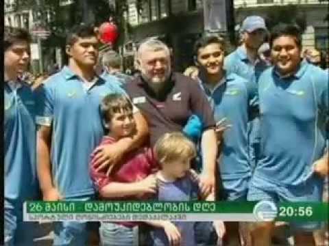 რუსთაველის გამზირზე სპორტული აქტივობები მიმდინარეობს.