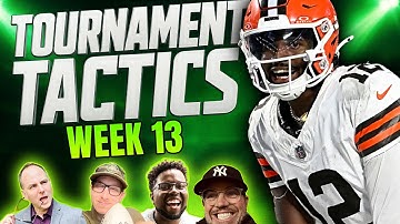 NFL Week 13 DraftKings and FanDuel DFS Strategy and Picks | Tournament Tactics