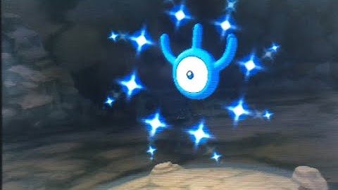 [Live Sparkles] Shiny Unown "W" after 10 broken dexnav encounters!