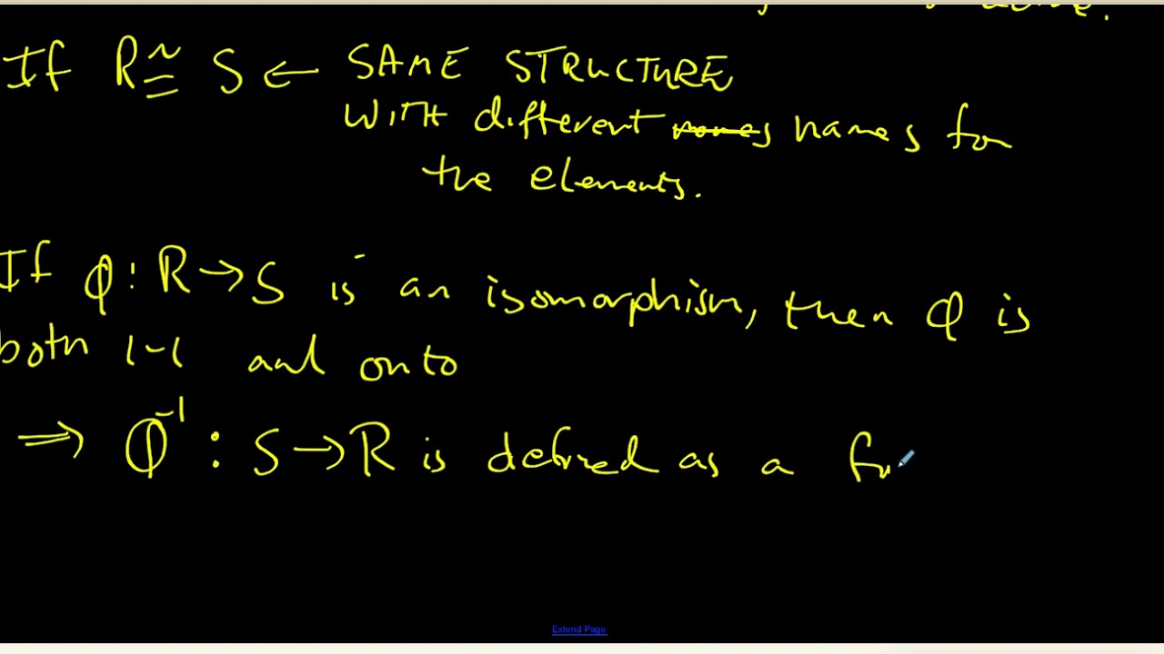 25 Ring Isomorphism Definition - YouTube