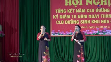 EM HÁT CHO ANH NGHE - Hương Tính & Bùi Hiên - CLB Dưỡng sinh Khu Hòa đình - P.Võ cường - TP.Bắc ninh