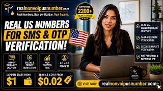 Real US SIM-Based Numbers for SMS & OTP Verification | Fast & Reliable