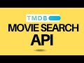 How to integrate tmdb api  create a movie search engine using javascript  tmdb  weezytube