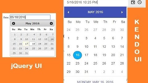 Kendo UI  **Date Picker** & **DateTime Picker** in ASP.NET MVC