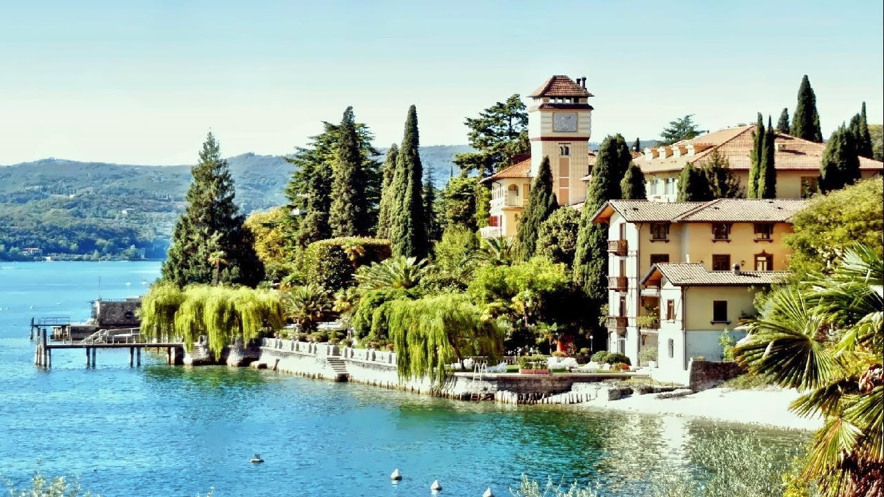 Tirage Argentique Vintage - Italie, Gardone Riviera Avec Grand Hôtel Fasano, Circa 1930