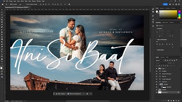 Creative Text Effect Pre Wedding Thumbnail Design in Photoshop ( 2025 )