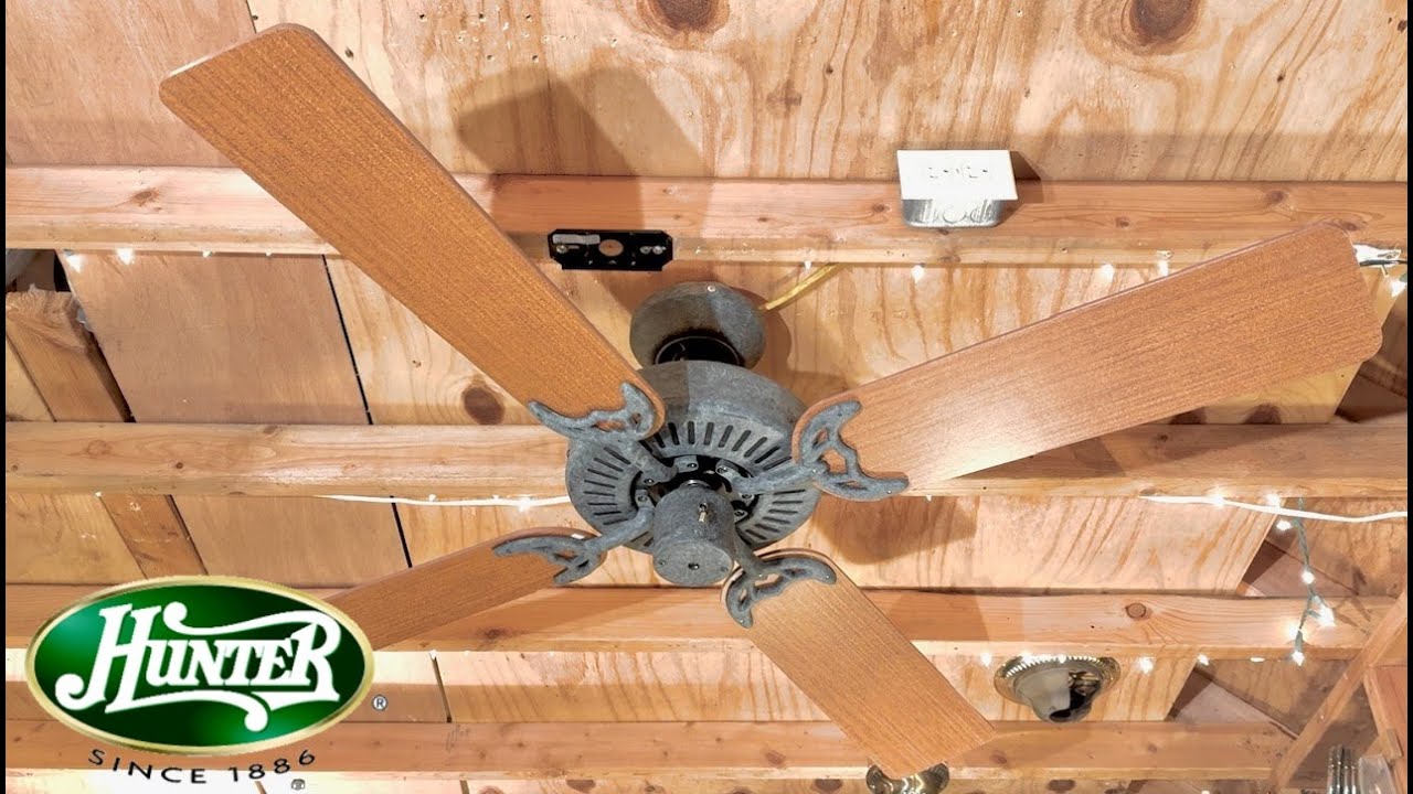 Hunter CaribbeanBreeze シーリングファン Hunter “Coastal Breeze” Ceiling Fan - YouTube