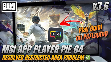 How To Play BGMI on Emulator | Msi App Player Pie 64bit Latest Update ✅ BGMI 3.6 | Vormir Gaming