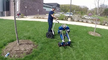 Bipedal Robot Cassie Blue Hones Her Segway Riding Skills
