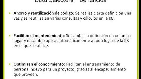 2-Beneficios en el uso de Data Selectors